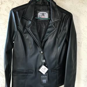 A G Milano Animal Safe Vegan Pleather Jacket